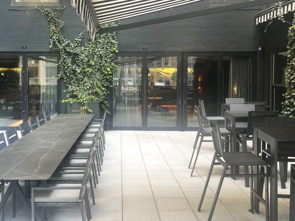 Terrace at 10 Grand Central where you can visit MetroWall's showroom.
